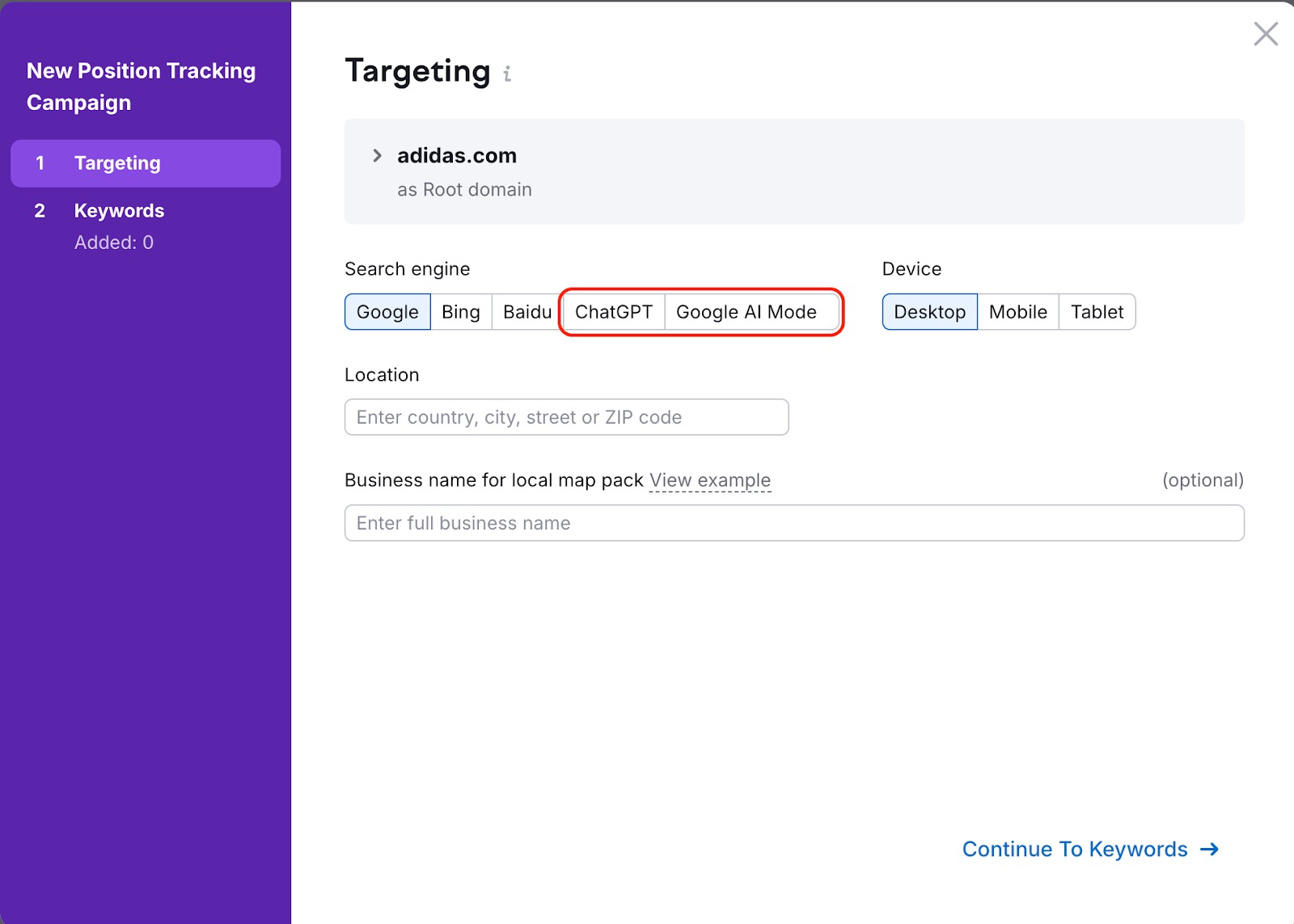 AI Search in Position Tracking (Prompt Tracking) image 1